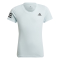 adidas Tennis-Shirt Club 3 Stripes #22 hellblau Mädchen